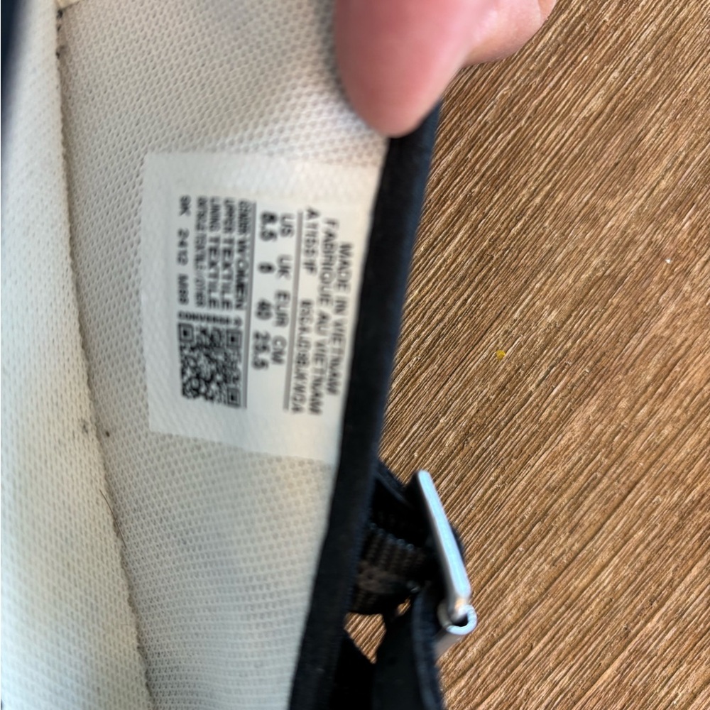 Converse Black Double Strap Flats - Picture 5 of 6